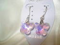 Austrian Genuine Chrystal Butterfly Earrings