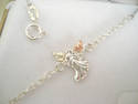 BLACK HILLS GOLD/Silver ANGEL ANKLET 10-1/2 INCH L