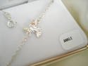 BLACK HILLS GOLD/Silver ANGEL ANKLET 10-1/2 INCH L