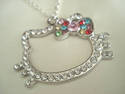 SILVERTONE "HELLO KITTY" PENDANT NEW!