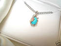  Black Hills Gold /silver Turquoise Pendant -BEAUT