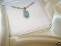  Black Hills Gold /silver Turquoise Pendant -BEAUT