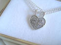 Sterling Silver 9.25  TWO pc. BEST FRIEND  PENDANT