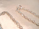 SILVER plated 18 INCH FLAT LINK CHAINS-3 FOR $5.OO