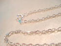 SILVER plated 18 INCH FLAT LINK CHAINS-3 FOR $5.OO