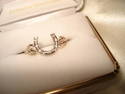 Black Hills Gold & silver Horseshoe ring Sz. 5, 6,