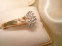 GOLD OVER  925 STERLING - VERMEIL - COCKTAIL RINGS
