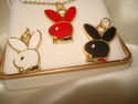 GOLD PLATED BUNNY ENAMEL PENDANT(CHOOSE FROM 3 COL
