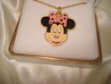 GOLD PLATED MICKEY ENAMEL PENDANT WITH CHAIN