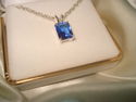 STERLING SILVER  TANZANITE  PENDANT , 925 STERLING