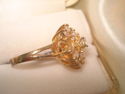 GOLD OVER  925 STERLING - VERMEIL - COCKTAIL RINGS