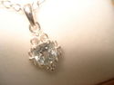 STERLING SILVER 925 NATURAL 1CT BLUE TOPAZ  PENDAN