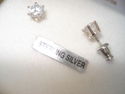 STERLING SILVER  CZ Earring SET.
