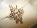BLACK HILLS GOLD/SILVER-6 LG.GOLD LEAFS AND SWIRLS