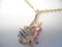 #1 Mom Pendant 10 kt GOLD Tri-color