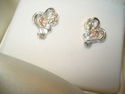 BLACK HILLS  GOLD/SILVER HEART EARRINGS- LAST PAIR