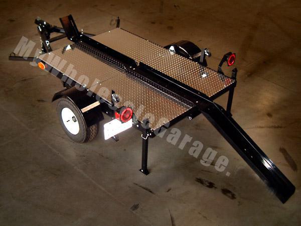 Folding Stand FOLD FOLDING Up Dual-Bike 4x6 Motorcycle Trailer Kit