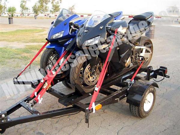 Folding Stand FOLD FOLDING Up Dual-Bike 4x6 Motorcycle Trailer Kit