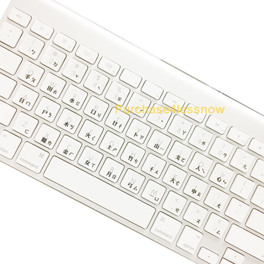 2 x FRENCH KEYBOARD STICKERS TRANSPARENT Letters Anti reflection coating WHITE