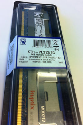 ozfoggy_hotmail.com : NEW NIB Kingston KTH-PL313/8G 500662-B21 8GB DDR3 ...