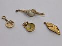 Lot of 4 Gold Dip Plated Scallop & Conch Shell San