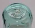 BLENKO Pinched Art Glass Tumblers Sea Glass Green 