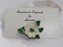 NOS Vintage Porcelain Dogwood Flower Pin Brooch by