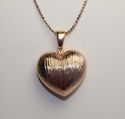 Rose Gold Plated Textured Puffy Heart and Bead Bal