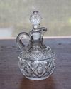 Vintage EAPG Glass Cruet with Ground Stopper