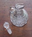 Vintage EAPG Glass Cruet with Ground Stopper