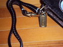 COACH Dark Brown CC logo with Bronze Leather Ipod 