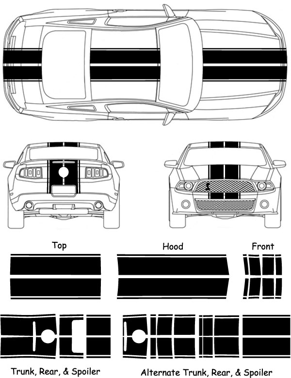 2011 Ford mustang racing stripes #4