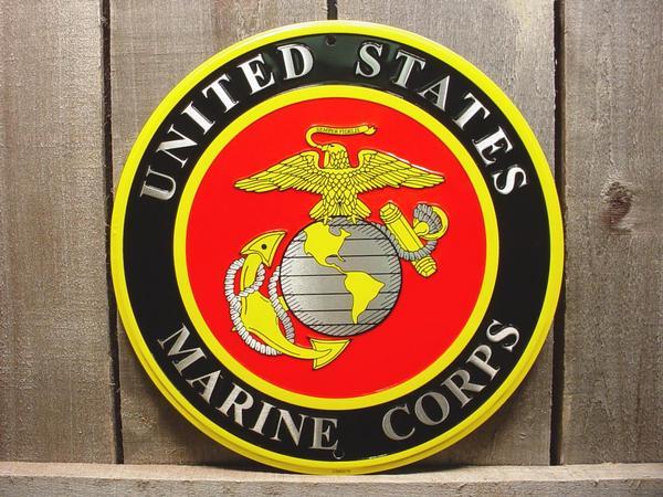 METAL UNITED STATES MARINE CORPS SIGN TIN SIGNS | eBay