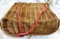 Antique Original Woven Wicker Bamboo Fishing Creel