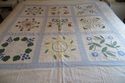 Stunning Vintage Primitive Quilt Queen Duvet Cover