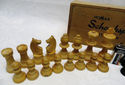 Complete Vintage Homas Staunton Chess Set Excellen