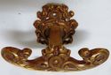Ornate Antique Brass Hat Coat Hanger Ornate Hook V