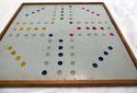 Vintage Wood Chinese Checker Board Folk Art  No Pi