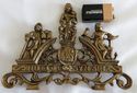 Gorgeous Antique Ornate Old Brass Pediment Crown C