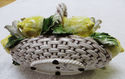 Gorgeous Vintage Italian Capodimonte Lemon Basket 