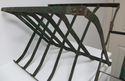 Great Primitive Antique Plate Rack Wrought Iron Wo