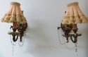 Gorgeous Pair Wall Sconces Chic Shabby Italian Tol