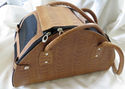 Stunning Pet Traveling Dog/Cat Carrier Stylish Fau