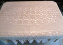 Antique Vintage Handmade Crocheted Bedspread Table