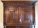 Monumental  Belgium Antique Cupboard Breakfront Ca