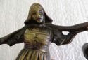 Antique Bronze Heirloom Statue Figurine French Vin