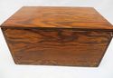 Vintage Primitive Box Storage Tiger Wood Veneer Tr