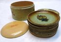 Complete Set Vintage Italian Tole Florentine Snack