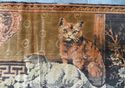 Romantic Italian Tapestry Goblin Cats Playing Ches