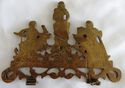 Gorgeous Antique Ornate Old Brass Pediment Crown C